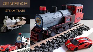 How To Make A Train Engine |Electric (DC) Motor |Using Cardboard | DIY Scale Model |RC Steam Train