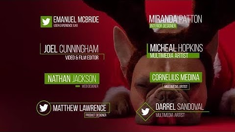 8 Modern Lower Thirds After Effects Templates