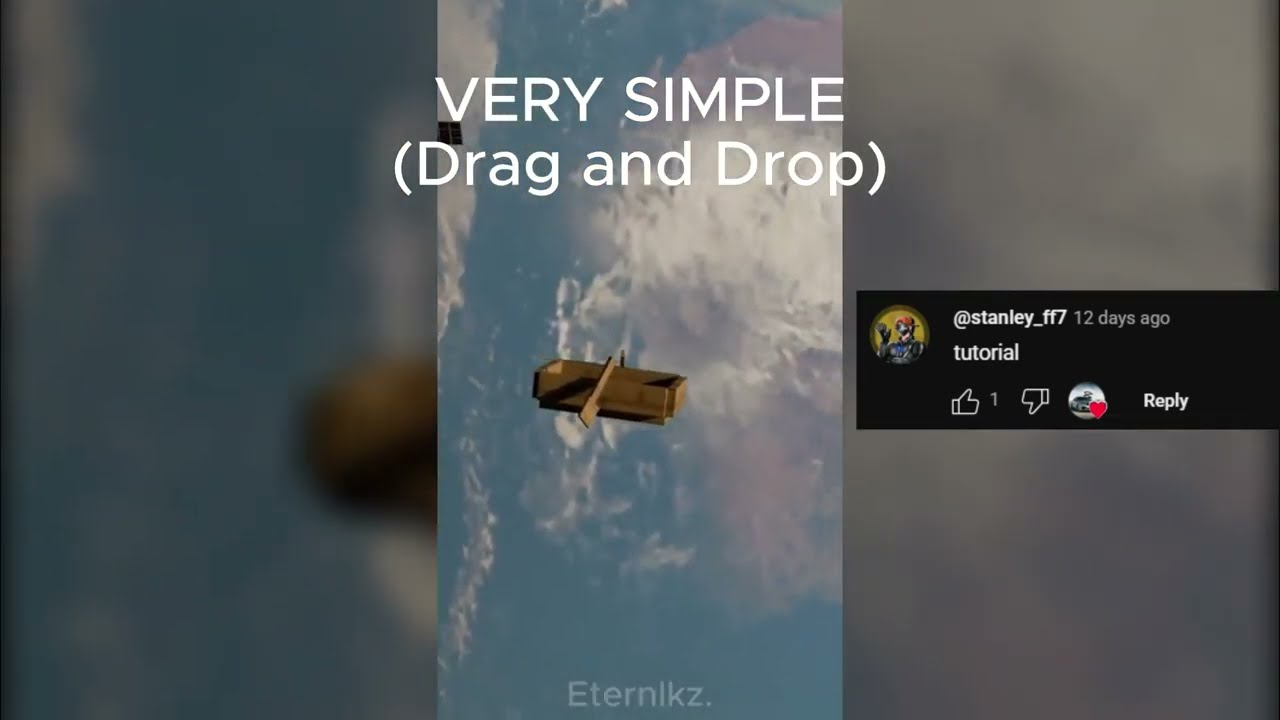 Most SIMPLE Car in Space Tutorial(DRAG AND DROP)