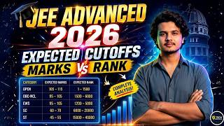 JEE Advanced 2026 Expected Cutoff &amp; Safe Score for IITs 🔥 Rank vs Marks Analysis #jeeadvanced #iit