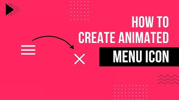 How to create animated menu icon using Html,CSS and Javascript | How to build animated menu icon.