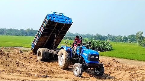 River Soil Update Unloading System Sonalika DI 45 Rx Tractor | Digital Hydraulic unload Facilities |
