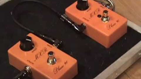 MXR Script Phase 90 reissue guitar pedal demo with Les Paul & Fender Blues Jr