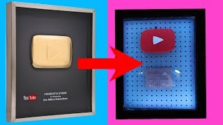 DIY 1 MILLION SUBSCRIBER PLAY BUTTON