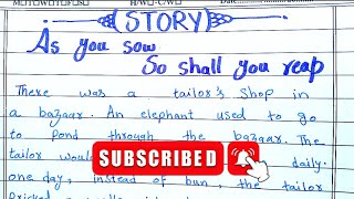 Story: As You Sow, So Shall You Reap | English Story