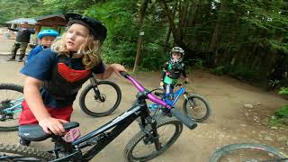 Riding Duthie Hill with insane 5 year old mountain bike kid