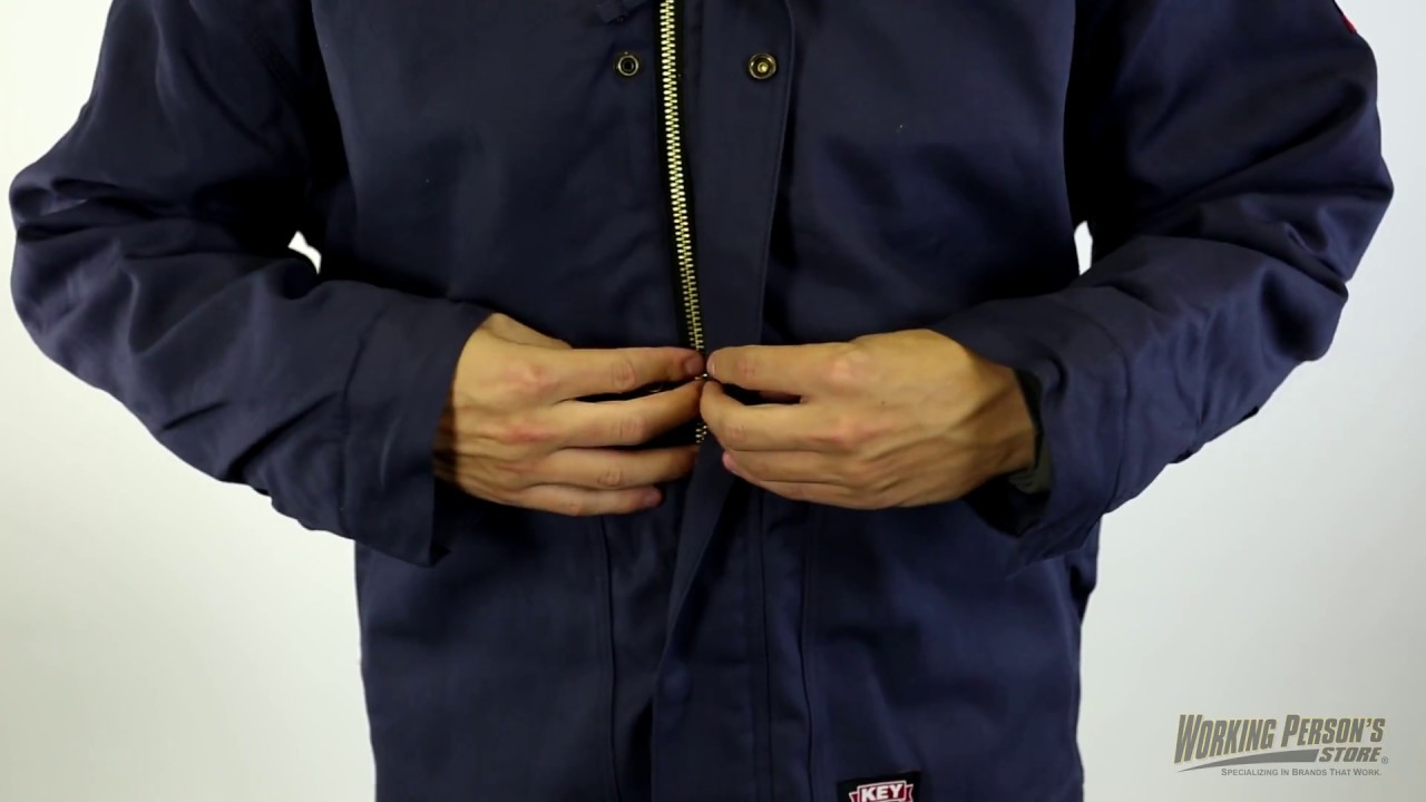 Key Men's Fire-Resistant 387 40 Insulated Duck Hooded Jacket - YouTube