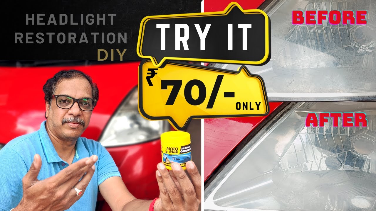 how-to-restore-car-headlights-at-home-it-actually-works-diy-youtube