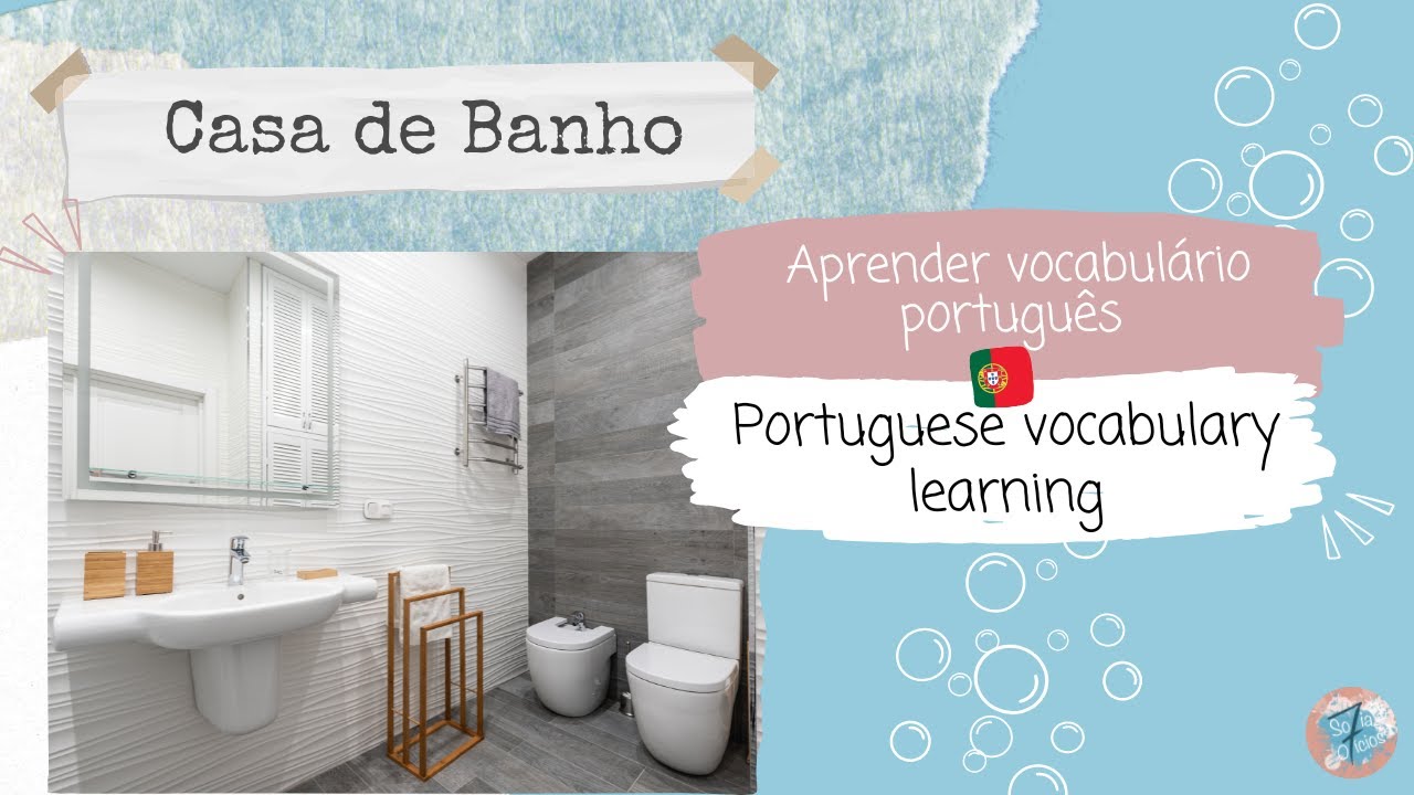 🇵🇹 A casa de banho Bathroom Portuguese vocabulary learning YouTube