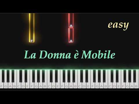 La Donna è Mobile (Easy) - G. Verdi