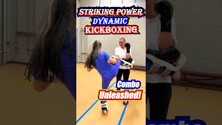 Kickboxing Combo Mastery: Women Showcase Explosive Strikes shorts