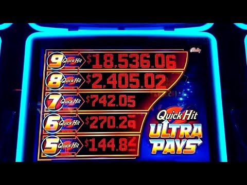 QUICK HIT ULTRA PAYS Slot Machine MAX BET Bonuses & QUICK HIT Jackpots Won!Great Session/$400 Profit