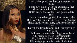Ty Dolla $ign ~ Expensive (feat. Nicki Minaj) ~ Lyrics