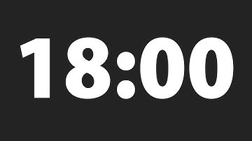 ⏲️ 18 Min Timer with Alarm 🔊 Minimalist Clock ⏰