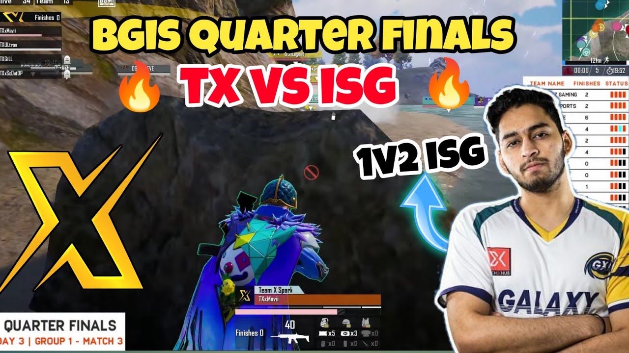 TX VS ISG IN BGIS QUARTER FINALS 🔥 ULTRON 1V2 ISG