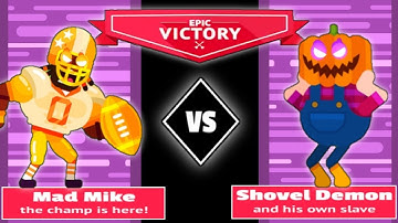 Bowmasters Legendary - Mad Mike VS Shovel Demon Gameplay Walktrough IOS android