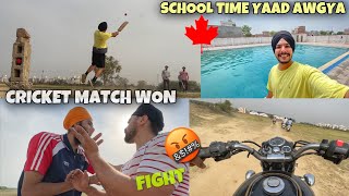 Cricket Match Jit Gye te Ladai Hogyi 😱 Bunk Marke School ton Ayonde c Ess Swimming Pool screenshot 5