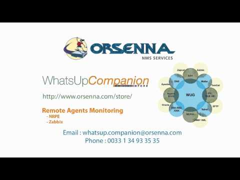 WhatsUpCompanion & WhatsUpGold - Remote Agents Monitoring (NRPE + Zabbix)