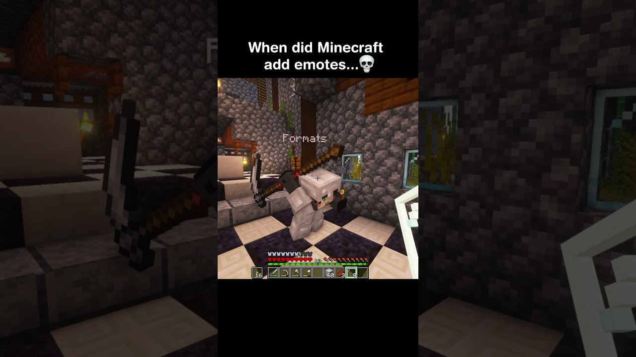 When did Minecraft add EMOTES 💀