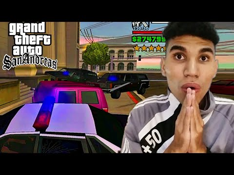 ASMR - DANDO FUGA NA POLÍCIA NO GTA SAN ANDREAS