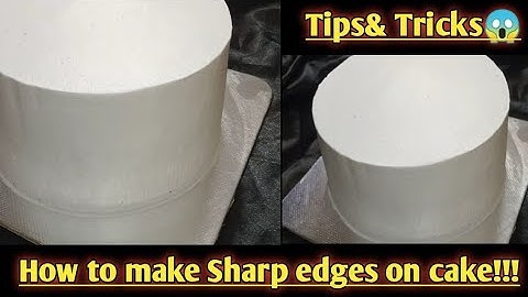 How to make Sharp edges on cake /Tips &tricks 💯 for beginners