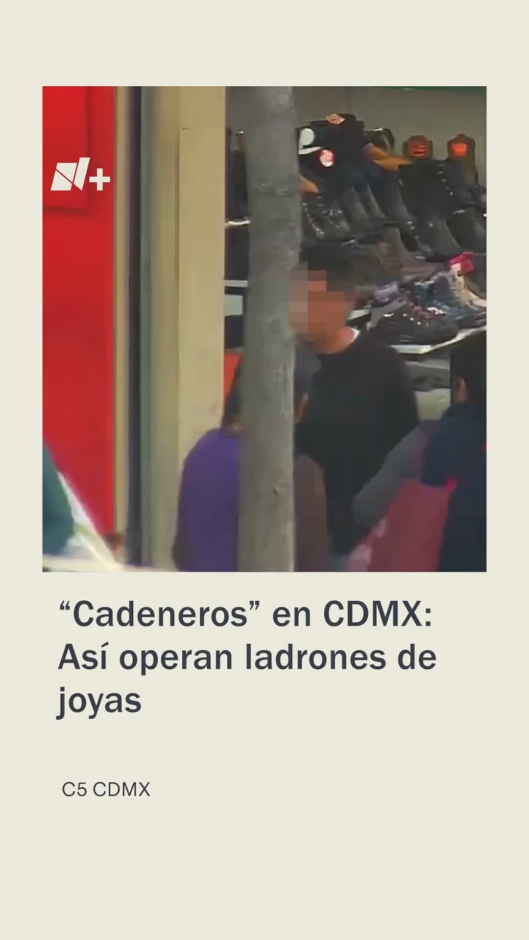 Así operan los cadeneros: ladrones de joyas en el Centro Histórico en CDMX #nmas #cdmx #shorts