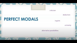 Grammar Videos  - Perfect Modals
