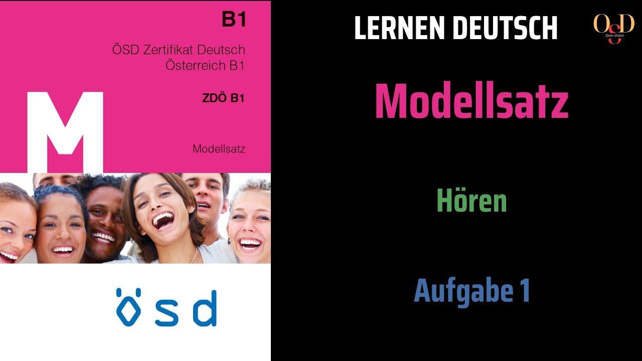 ÖSD Zertifikat B1: Hören Modellsatz Aufgabe 1 mit Lösungen