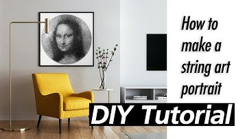 How to Create a Stunning String Art Portrait at Home : DIY Tutorial