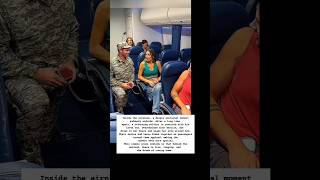 A Hero’s Homecoming: An Emotional Reunion at 30,000 Feet 🇺🇸🪖✈️ #shorts #youtubeshorts #reunion #usa
