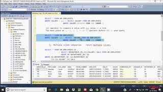Subquery in Sql Server