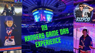 NY Rangers Game Day Experience || RizPod