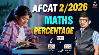 AFCAT 2 2026 Maths Percentage | AFCAT Maths 2026 Percentage | AFCAT Percentage | AFCAT Preparation