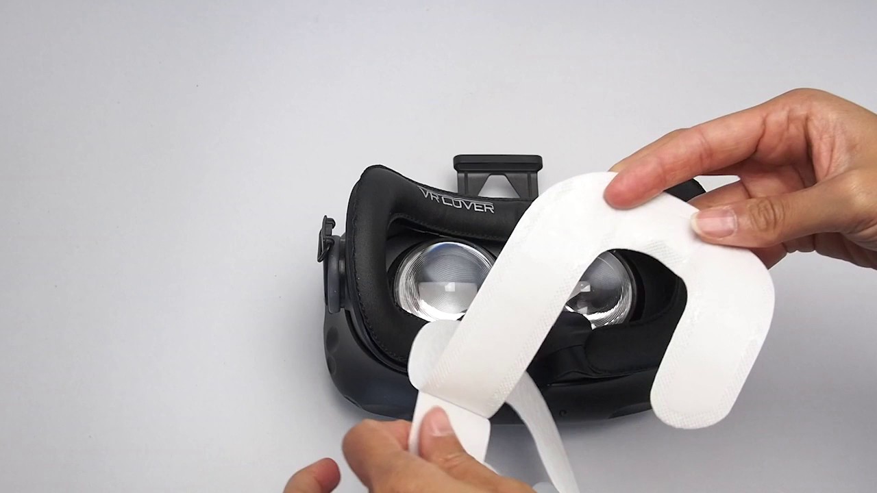 How to use the Disposable VR Covers for the HTC Vive - YouTube