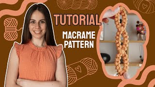 DIY Macrame Pattern | Tutorial 4K | Step by step | Chain
