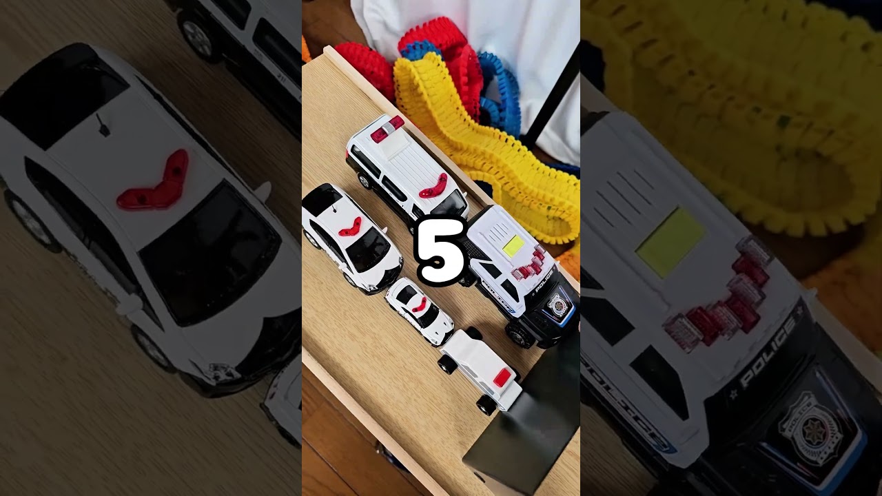 Police Car Drive Patrol Car count the number 1to10 #policecar #パトカー #minicar