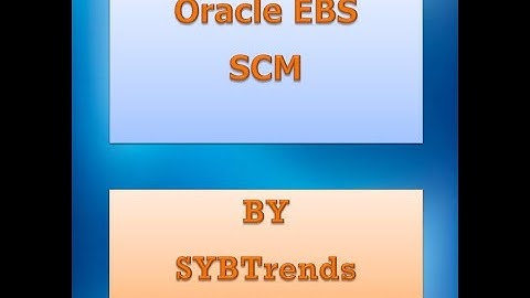 EBS SCM Session 1 Part 1