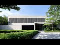Refined Minimalism: Luxury House Design with Structured Landscaping
