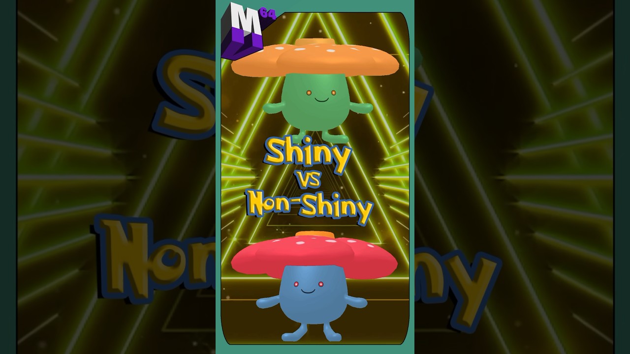 Pokemon Shiny vs Non Shiny -  Grass Types Part 1