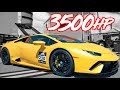 3500HP Lamborghini POV + Audi R8 250MPH 1/2 Mile World Record (Explodes Rear Glass at 220mph!)