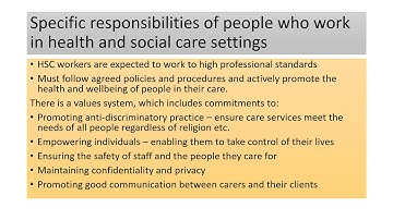 BTEC RQF Level 3 - Unit 2 - PPt: Care assessment and care planning