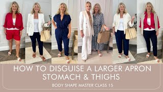 How to hide a large Apron Stomach. UK 16-18. Body Shape Master Class 15. screenshot 5