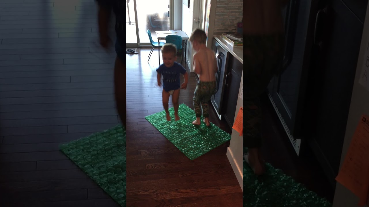 The boys with bubble wrap YouTube