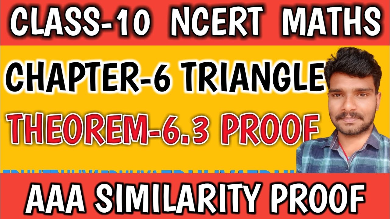 AAA similarity theorem proof | class 10 Maths theorem 6.3 proof - YouTube