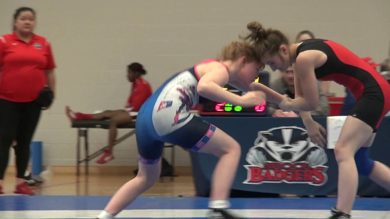 2016 Brock Open FW51kg Cara Broadus (NWC) vs Rachel Cowey (Guelph)