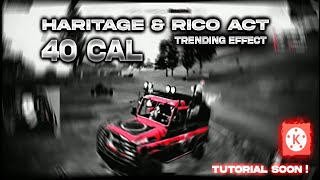 Haritage & Rico act - 40 cal pubg montage | 40 cal pubg edit | trending effect| 40 cal pubg montage