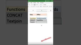 😎CONCAT &amp; TEXTJOIN Excel Formula | Beginners to Advanced #excel #shortsvideo #shorts #beginners #pro