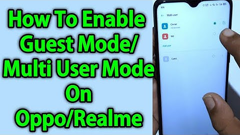 How To Enable Multi User Mode On Oppo/Realme Mobile | How To Add Multi User On Oppo/Realme Mobile