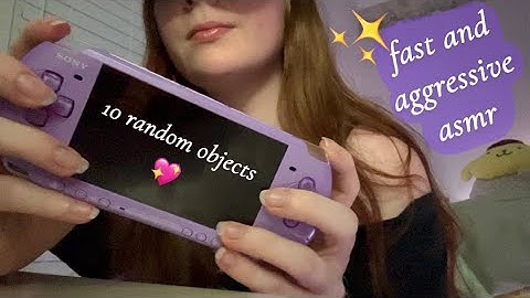 ASMR lofi up close fast and aggressive triggers w/ random stuff