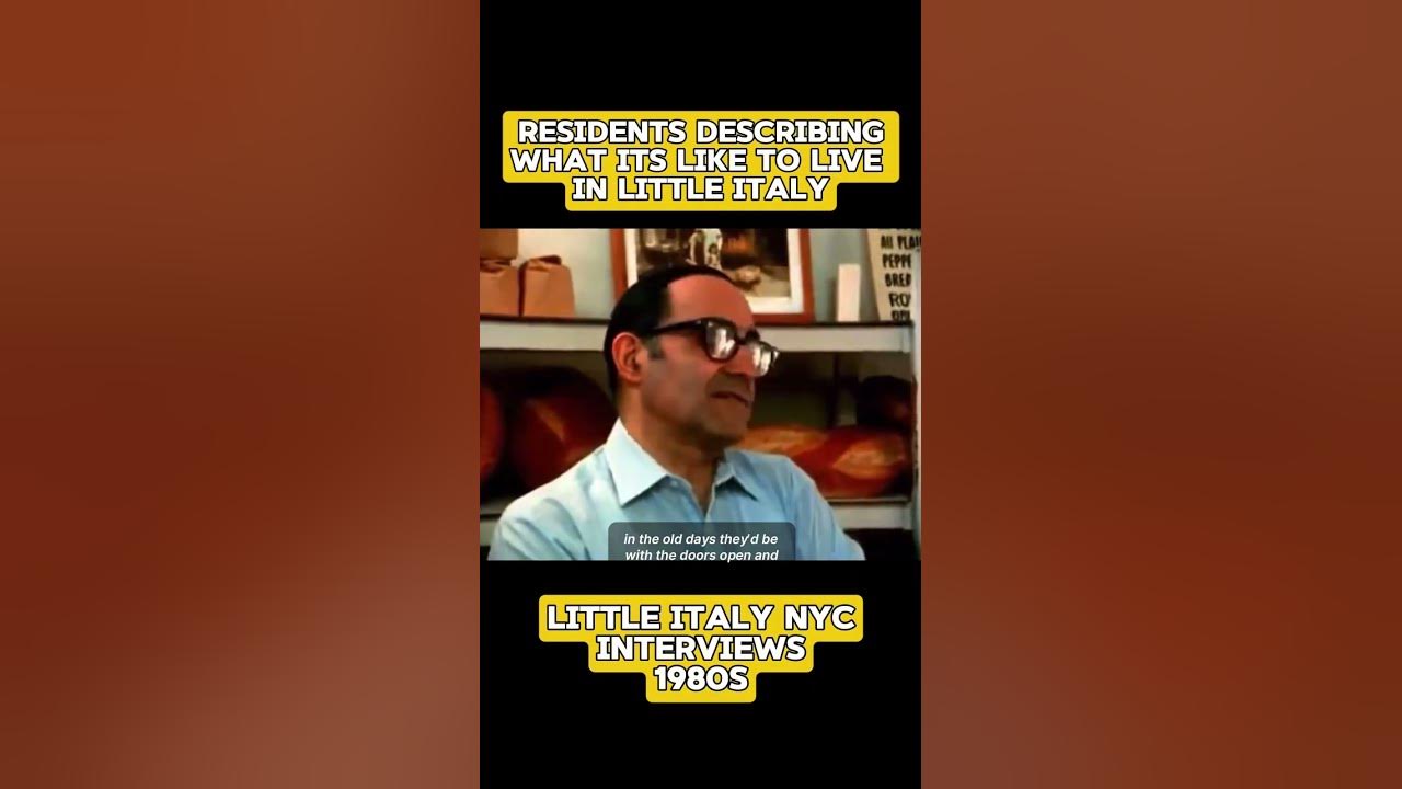 RESIDENTS DESCRIBE WHAT LITTLE ITALY WAS LIKE! #newyork #nyc #littleitaly #shorts #like #manhattan